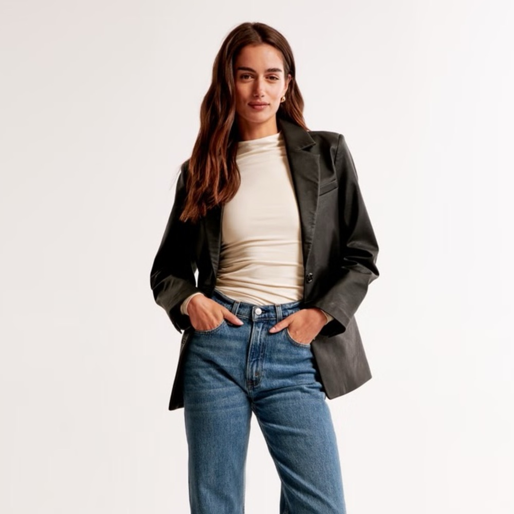 Abercrombie Vegan Leather Jacket